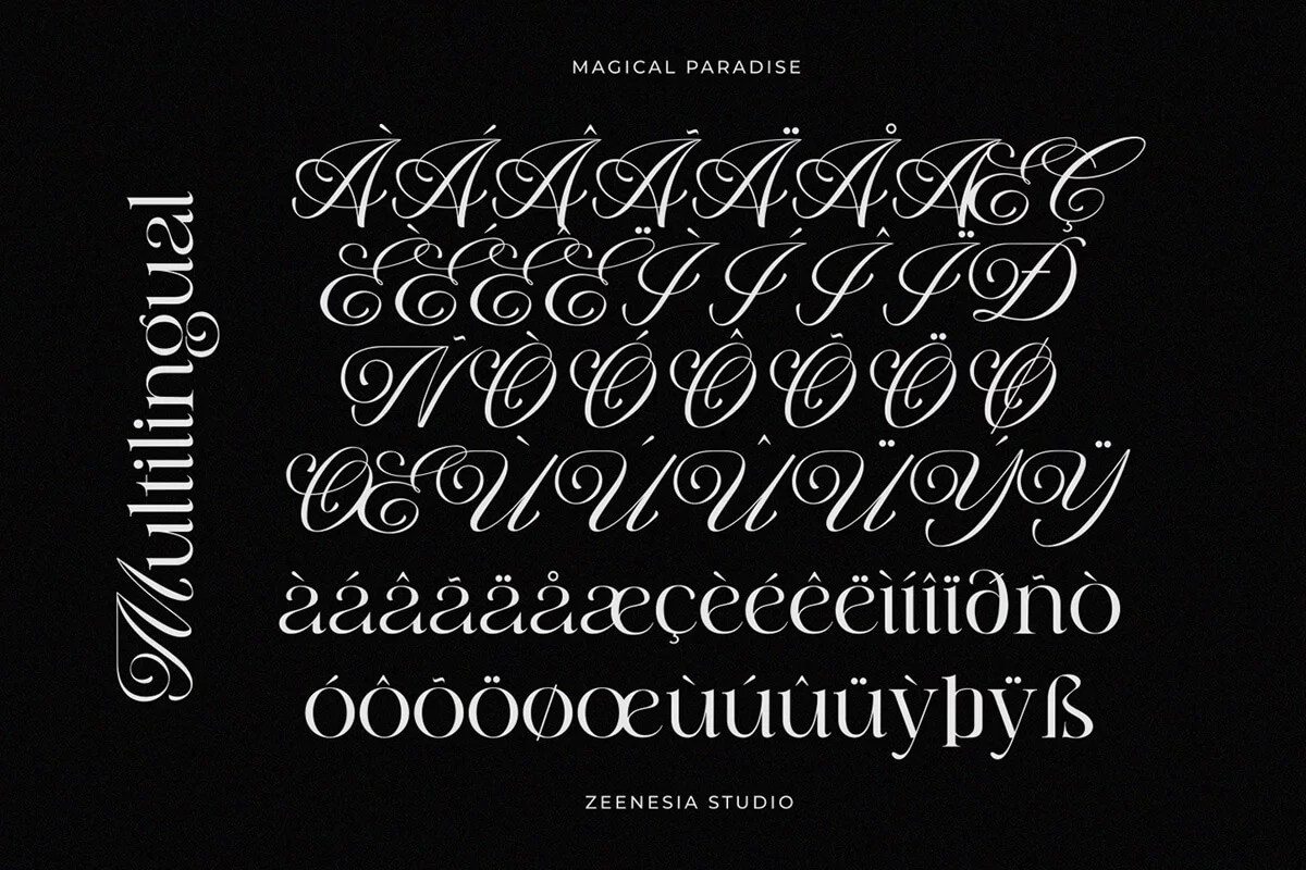 Magical Paradise Serif Font Preview 9