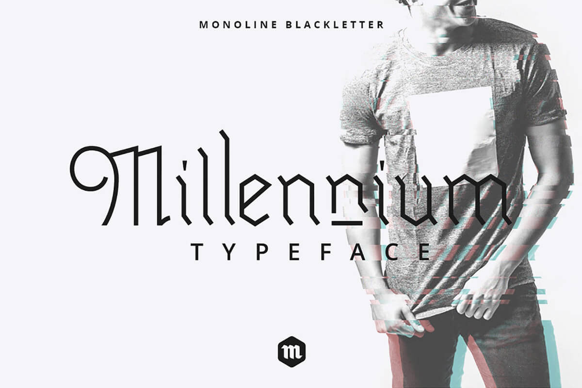 Millennium Blackletter Gothic Font Feature Image