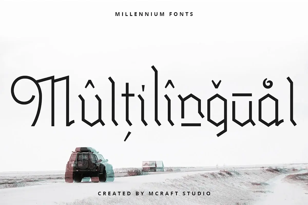 Millennium Blackletter Gothic Font Preview 5