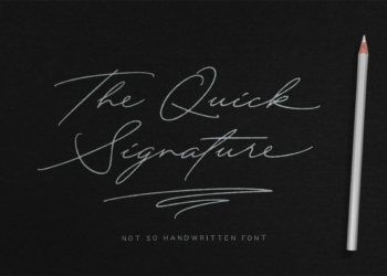 Quick Signature Handwritten Font Feature Image