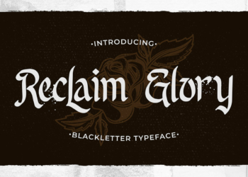 Reclaim Glory Blackletter Font Feature Image