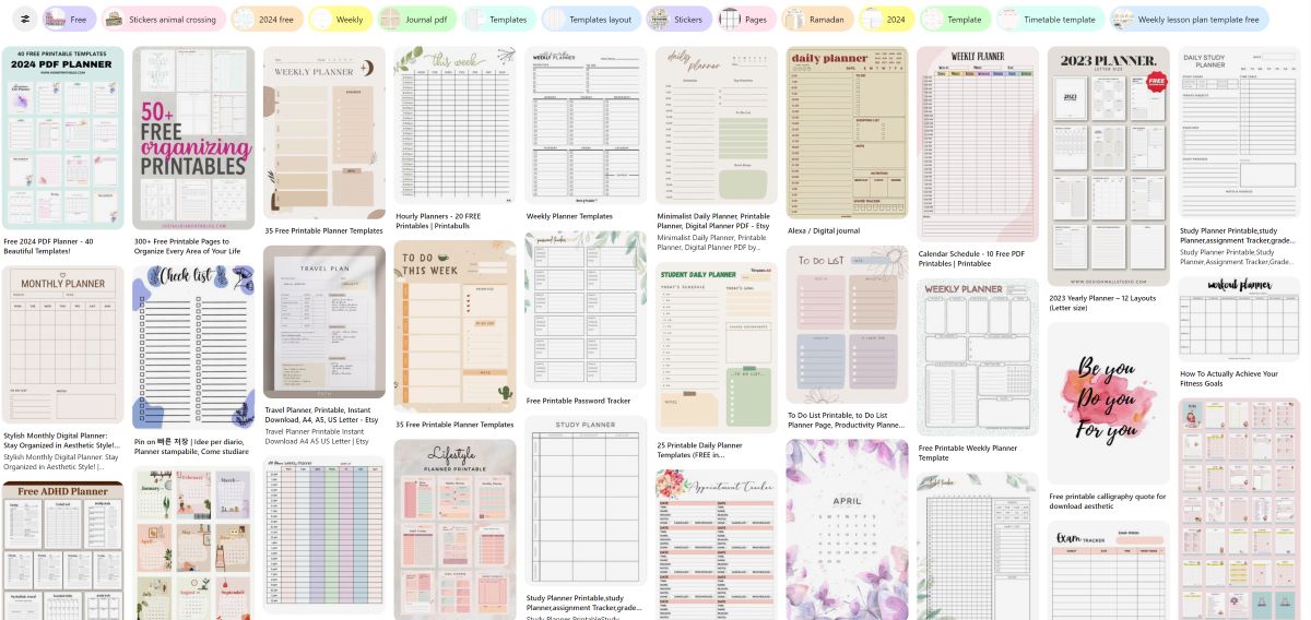 Find the Best Free Planner Printables on Pinterest
