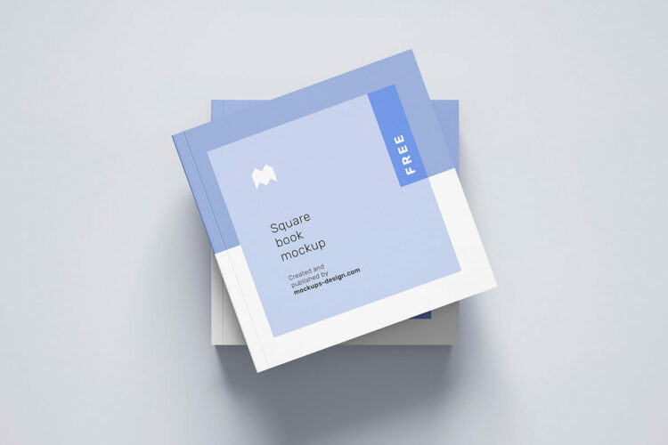 Square Book Mockup Collection Feature Image