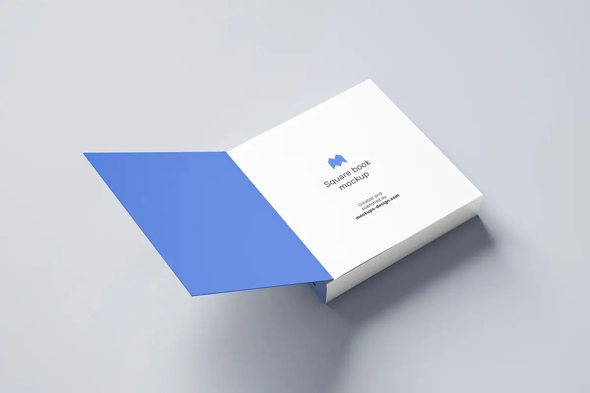 Square Book Mockup Collection Preview 1
