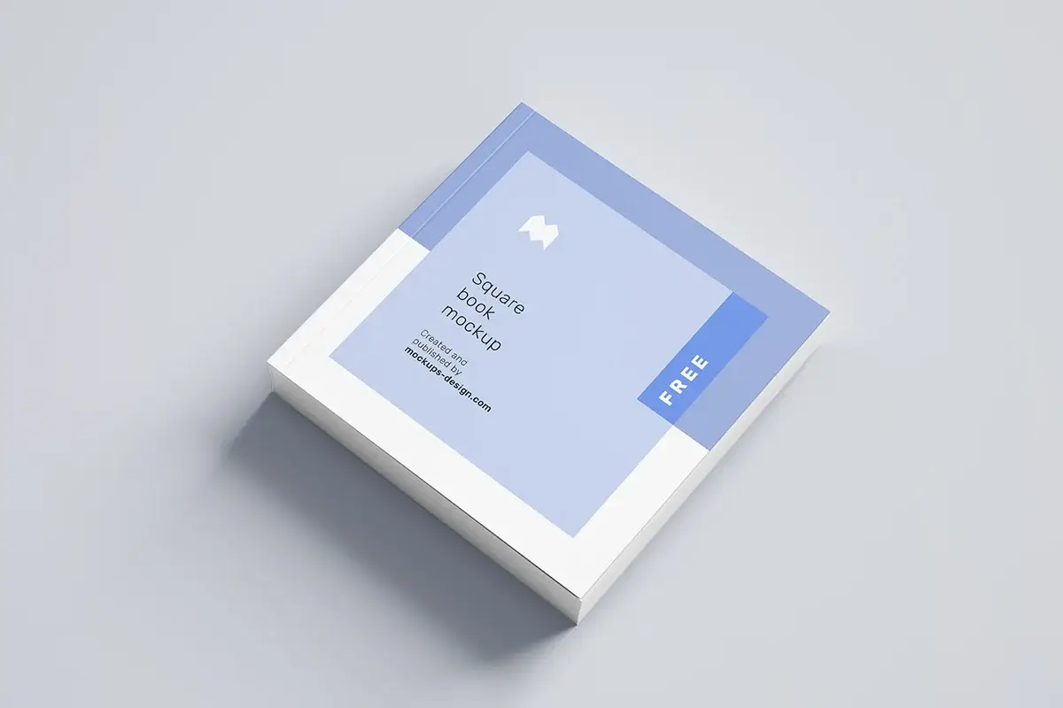 Square Book Mockup Collection Preview 3