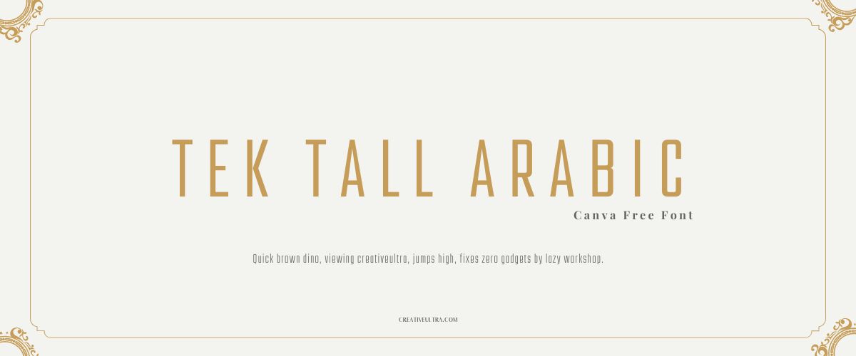 Tek Tall Arabic Font