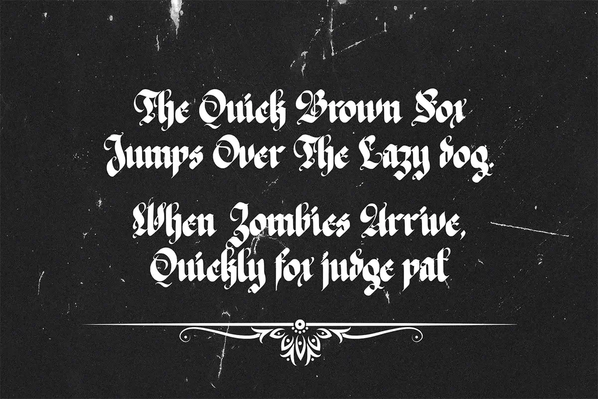 The Great Kingdom Blackletter Font Preview 3