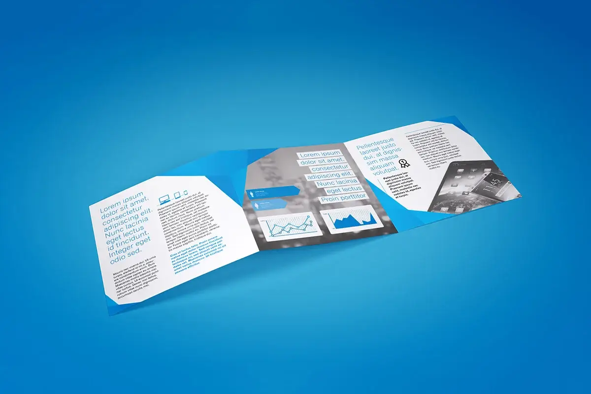 Trifold Square Brochure Mockup Preview 1