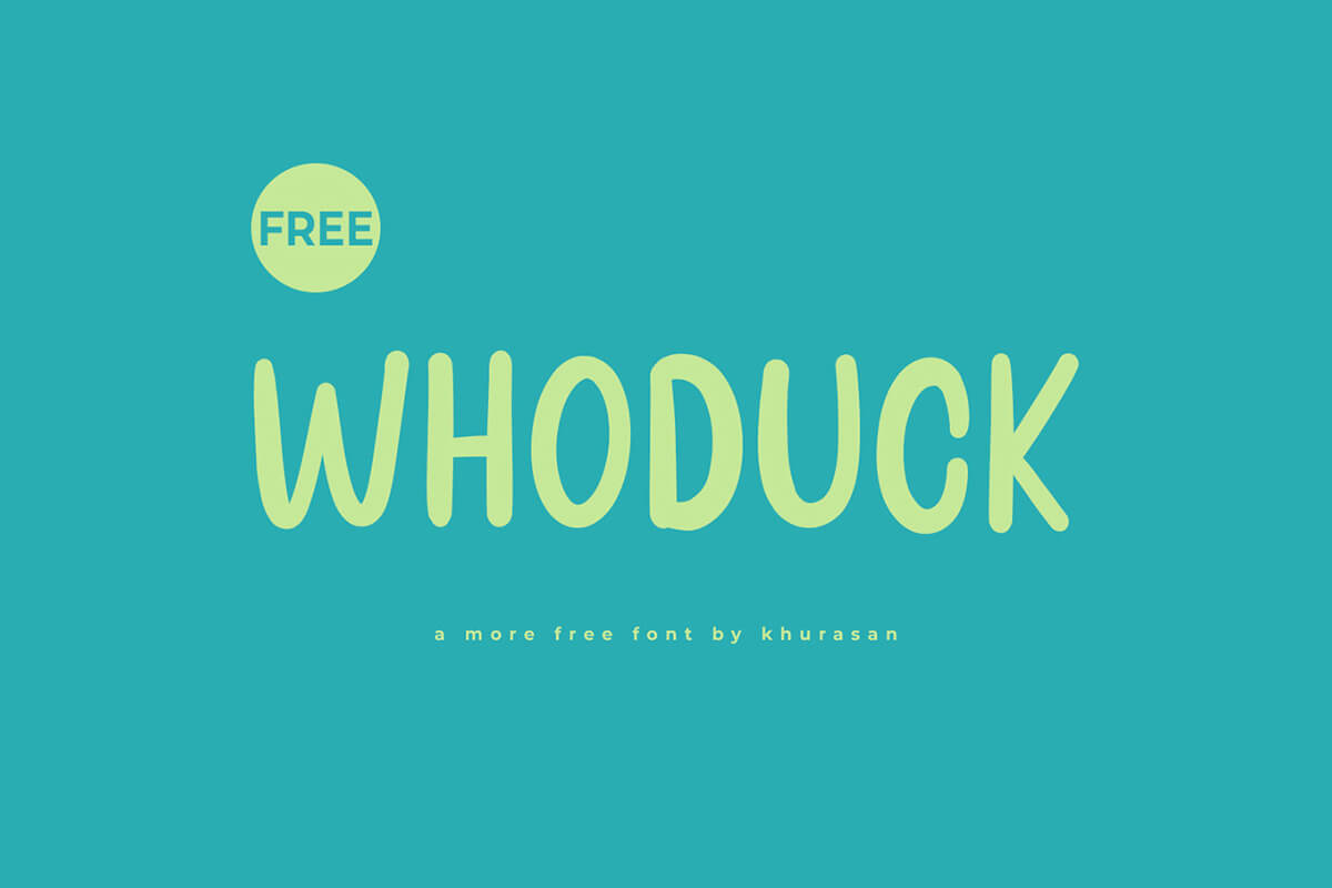 Whoduck Display Font