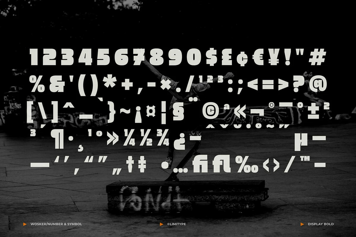 Wosker Bold Display Font Preview 7