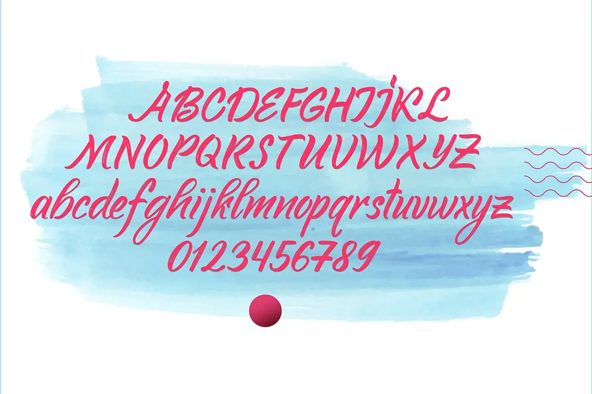 Youth Touch Script Font Preview 4