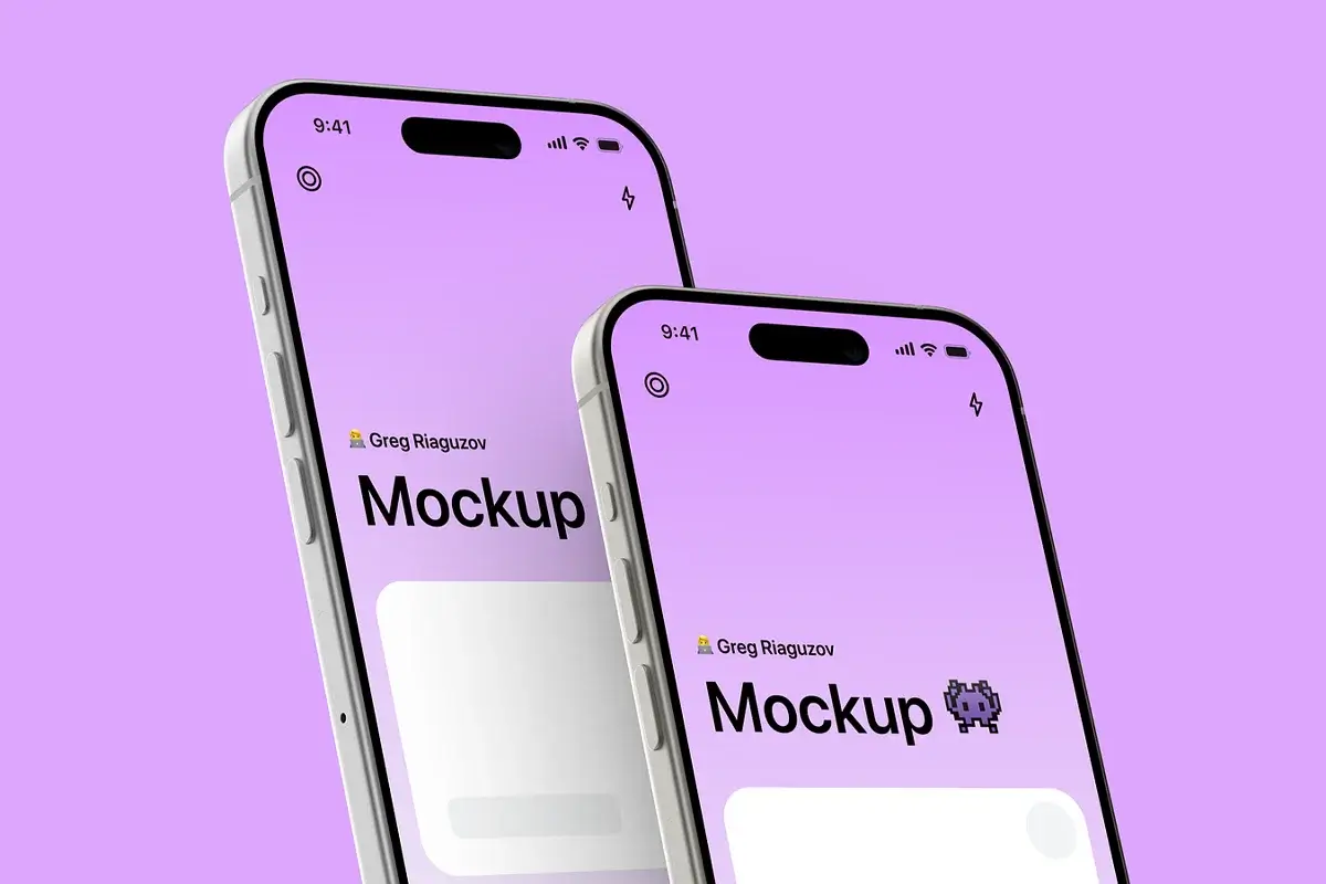 iPhone 15 Pro 3D Mockups Preview 1