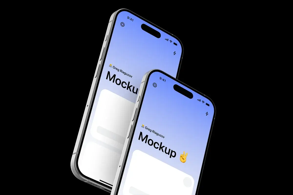 iPhone 15 Pro 3D Mockups Preview 4