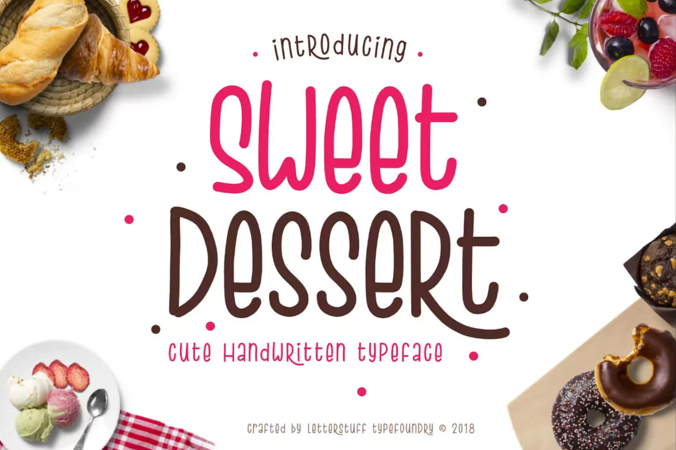 Sweet Dessert Cute Typeface