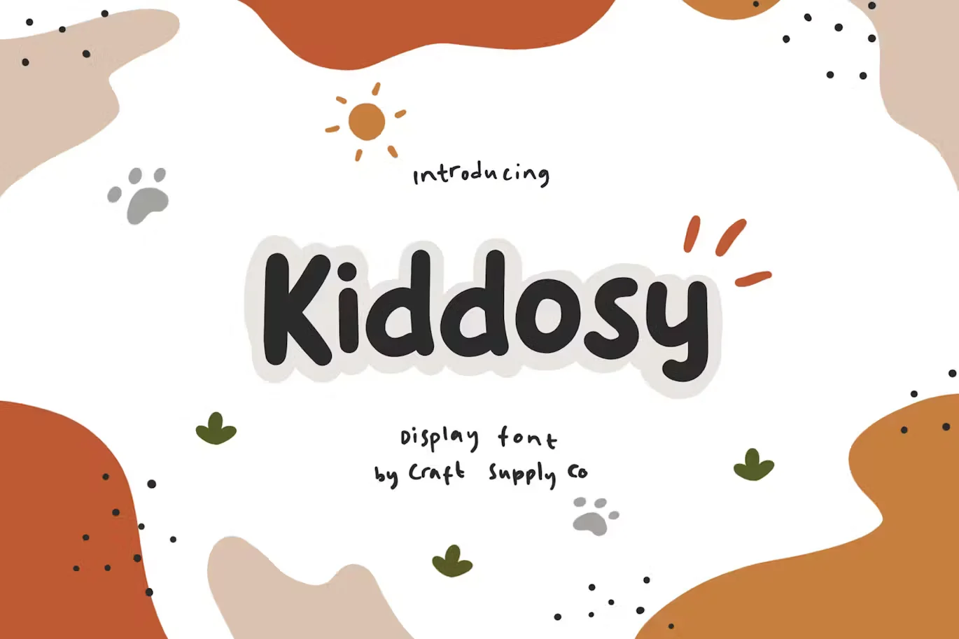 Kiddosy - Playful Display Font