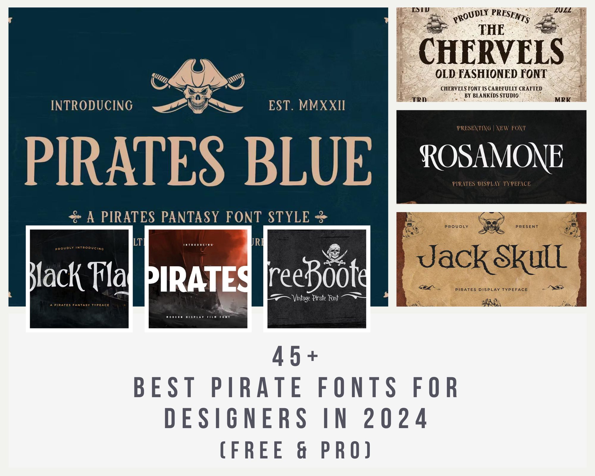 45+ Best Pirate Fonts For Designers in 2024 (Free & Pro)