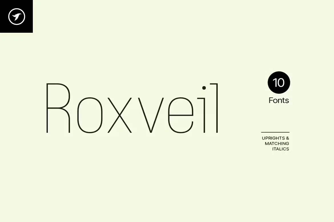 ROXVEIL - Unique Display Typeface