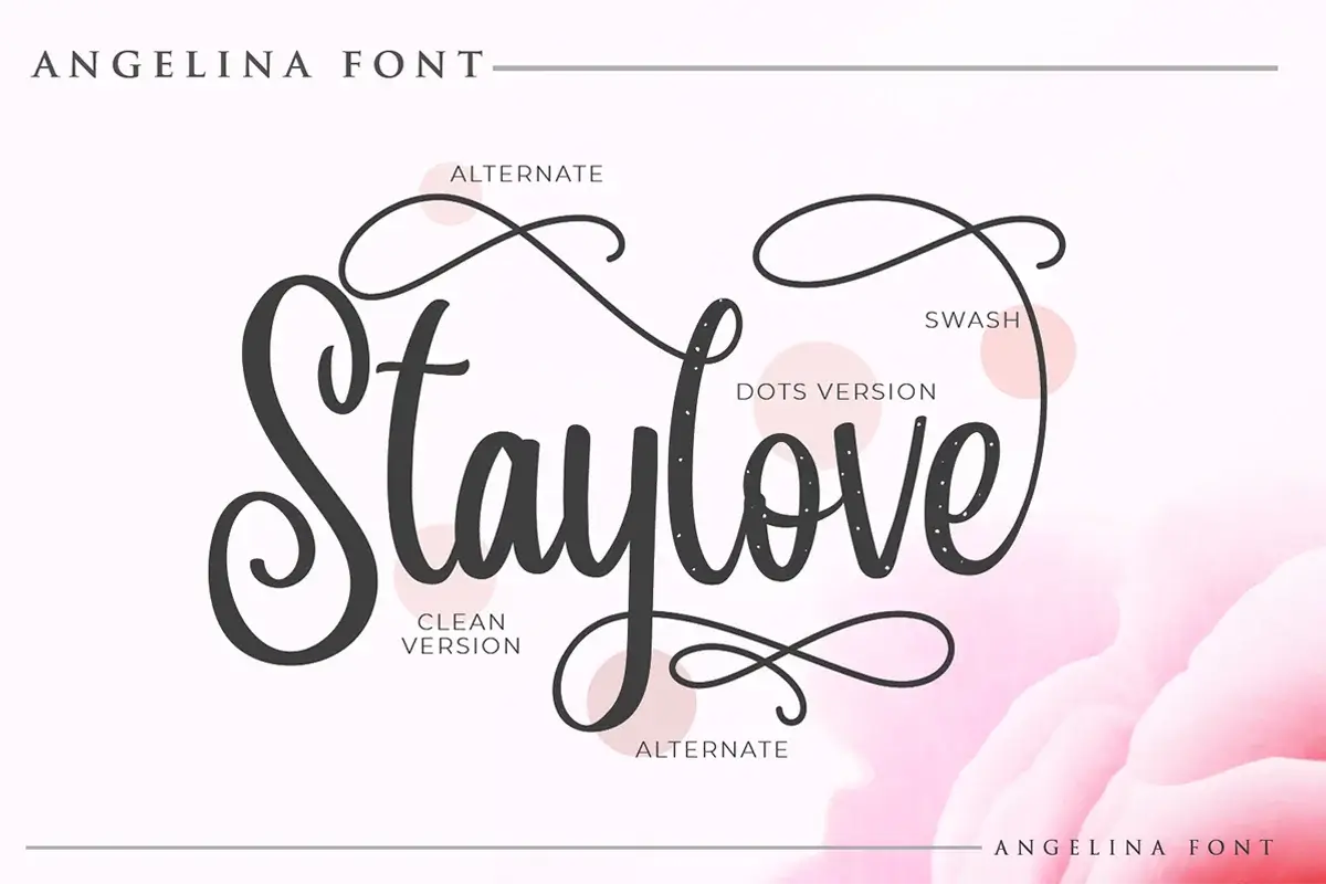 Angelina Script Font Preview 4