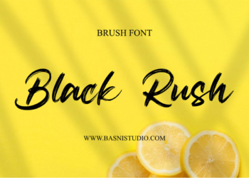 Black Rush Brush Font Feature Image