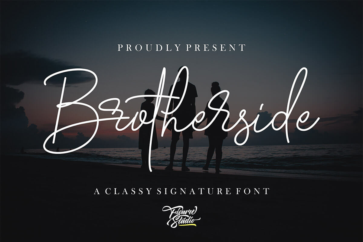 Brotherside Signature Font Feature Image