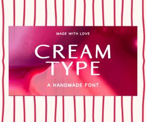 Cream Font Commercial License Banner