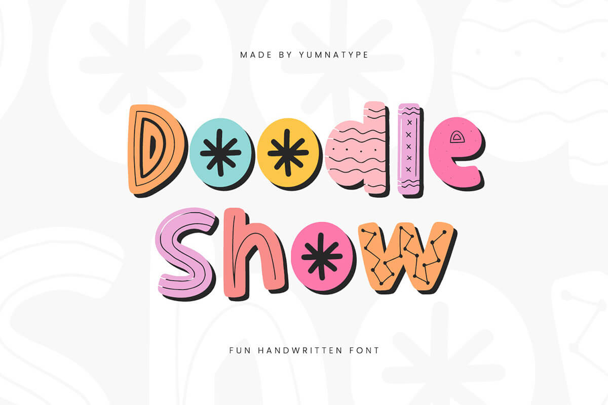 Doodle Show Handwritten Font Feature Image