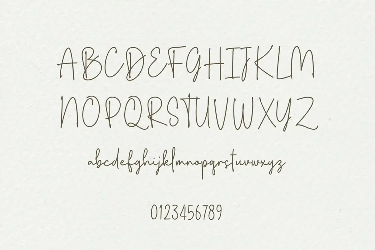 Flighty Handwritten Font Preview 3