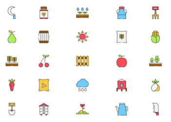 Colored Harvest Icons