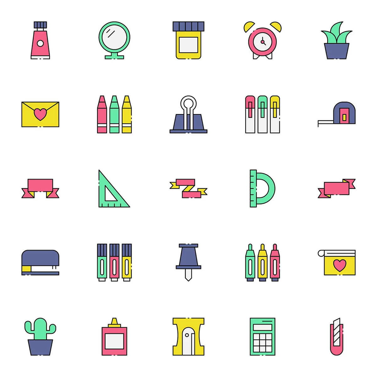 Free Colored Scrapbooking Icons Preview