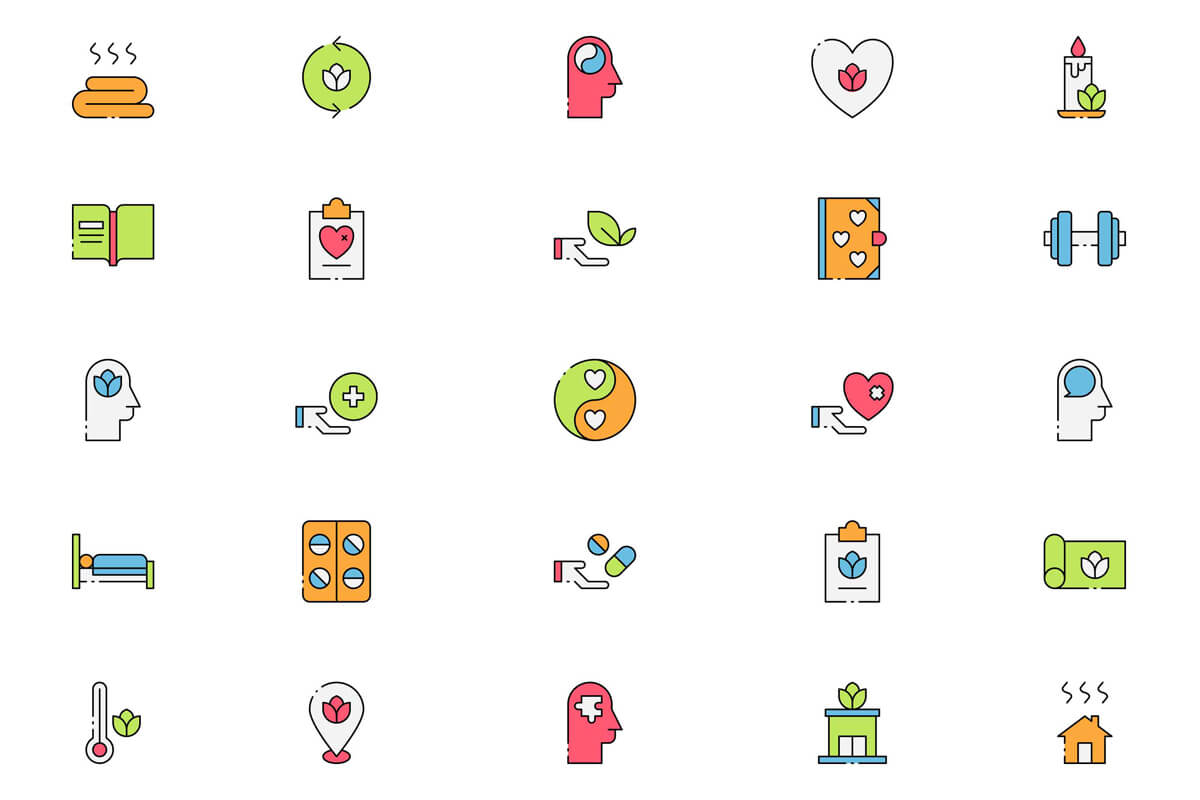 Free Colored Therapy Icons