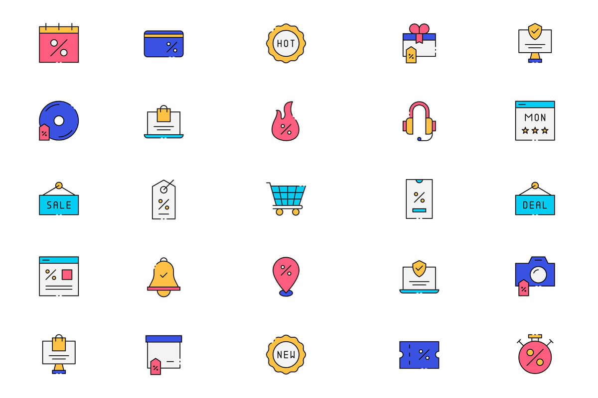 Free Cyber Monday Icons