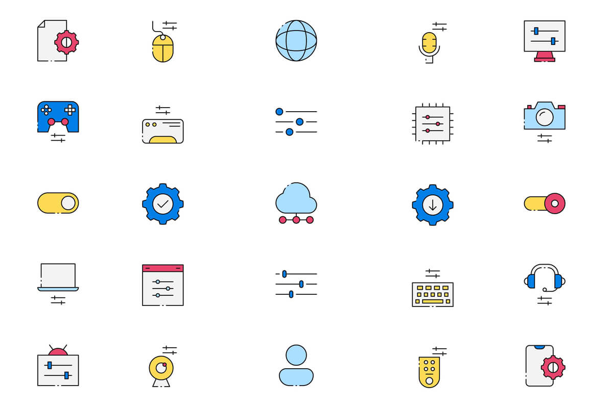 Free Device Setting Icons