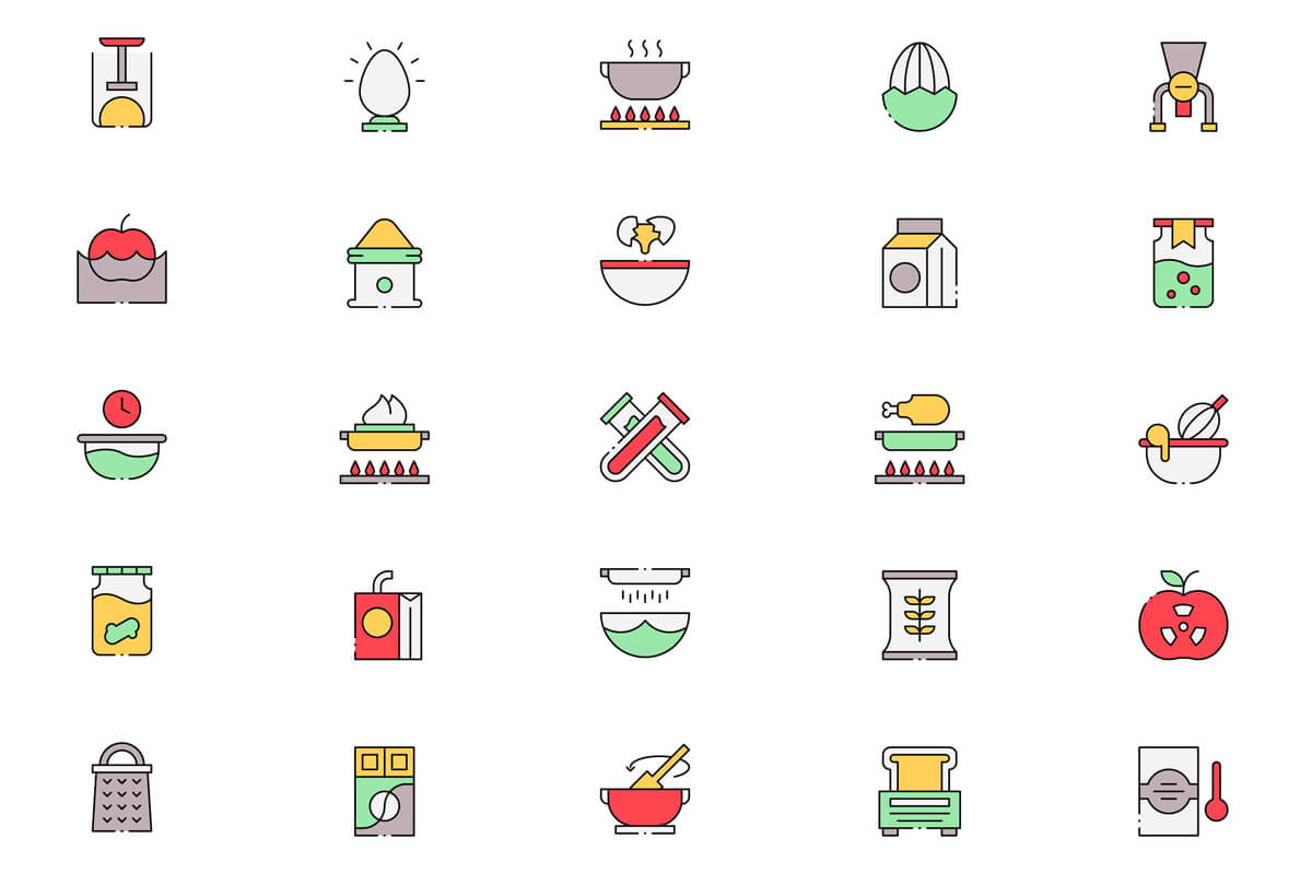 Free Food Processing Icons