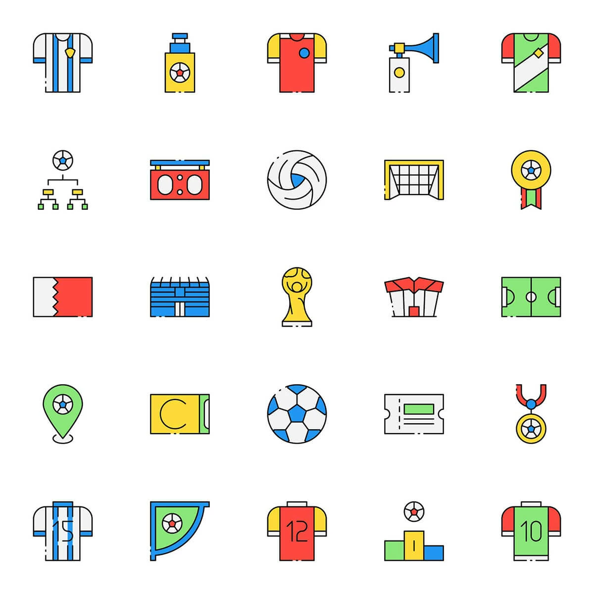 Free Football World Cup Icons Preview