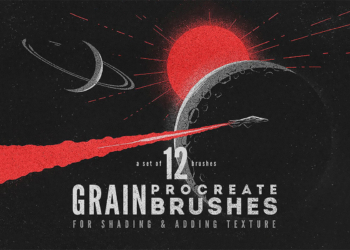 Grain Procreate Brushes Feature Image