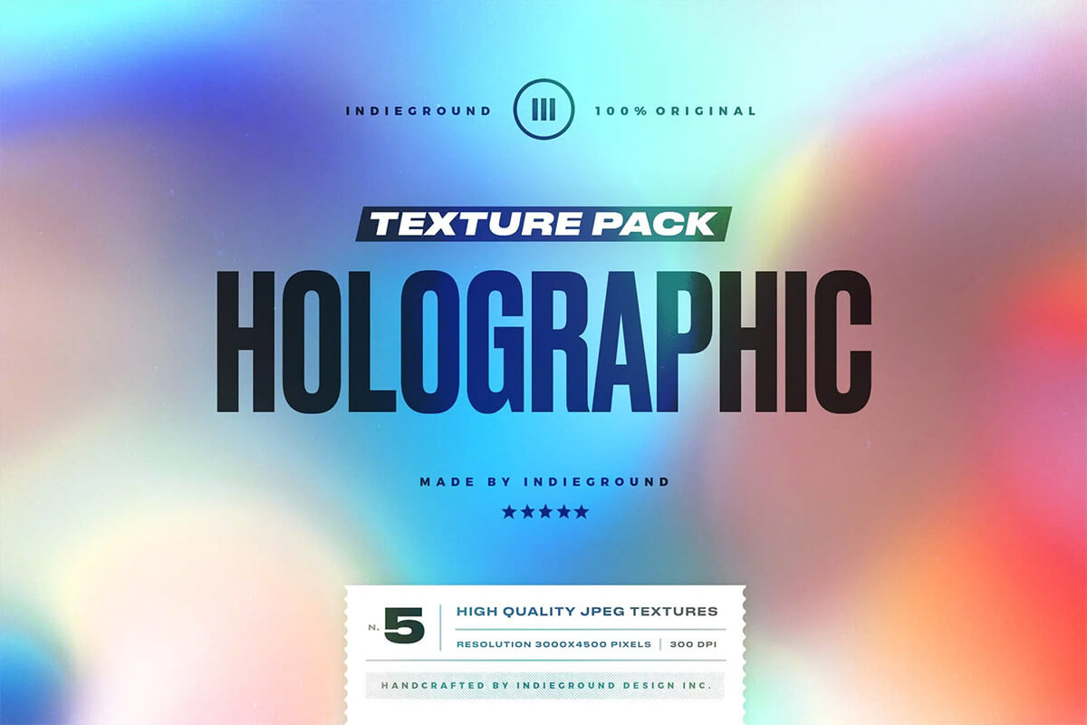 Holographic Textures Collection Feature Image