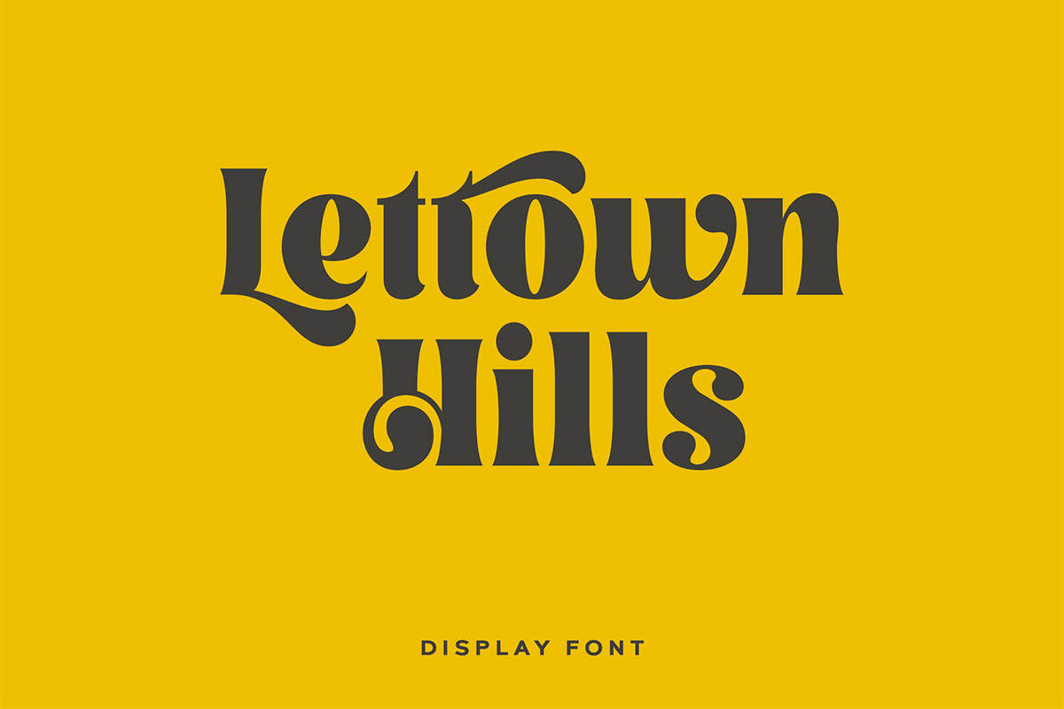 Lettown Hills Display Font Feature Image