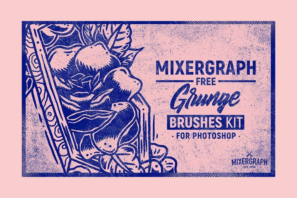 Mixergraph Grunge Brushes Kit Feature Image