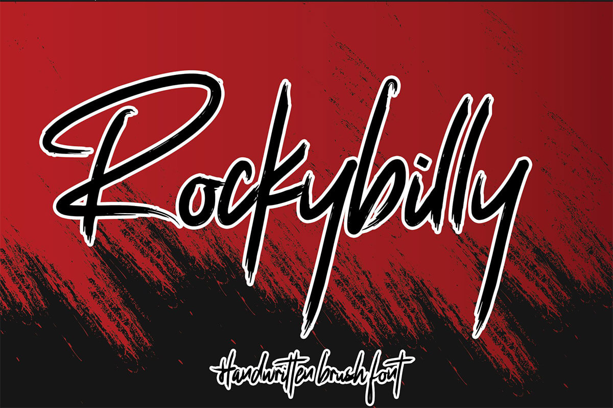 Rockybilly Brush Font Feature Image