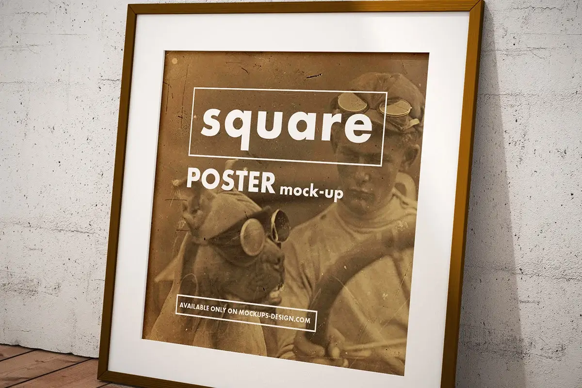 Square Poster Mockup Preview Image