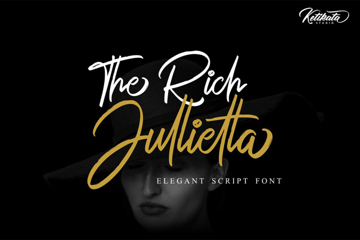 The Rich Jullietta Script Font Feature Image