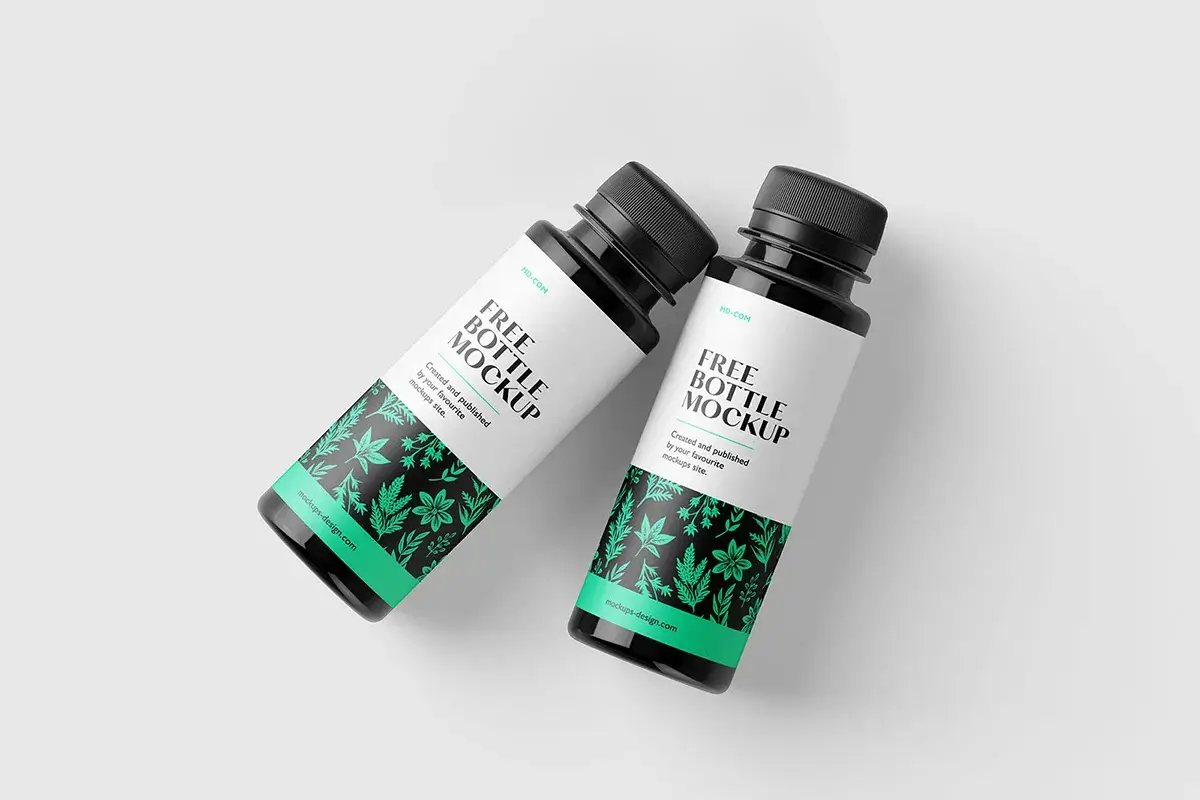 Thin Plastic Bottle Mockups Preview 3
