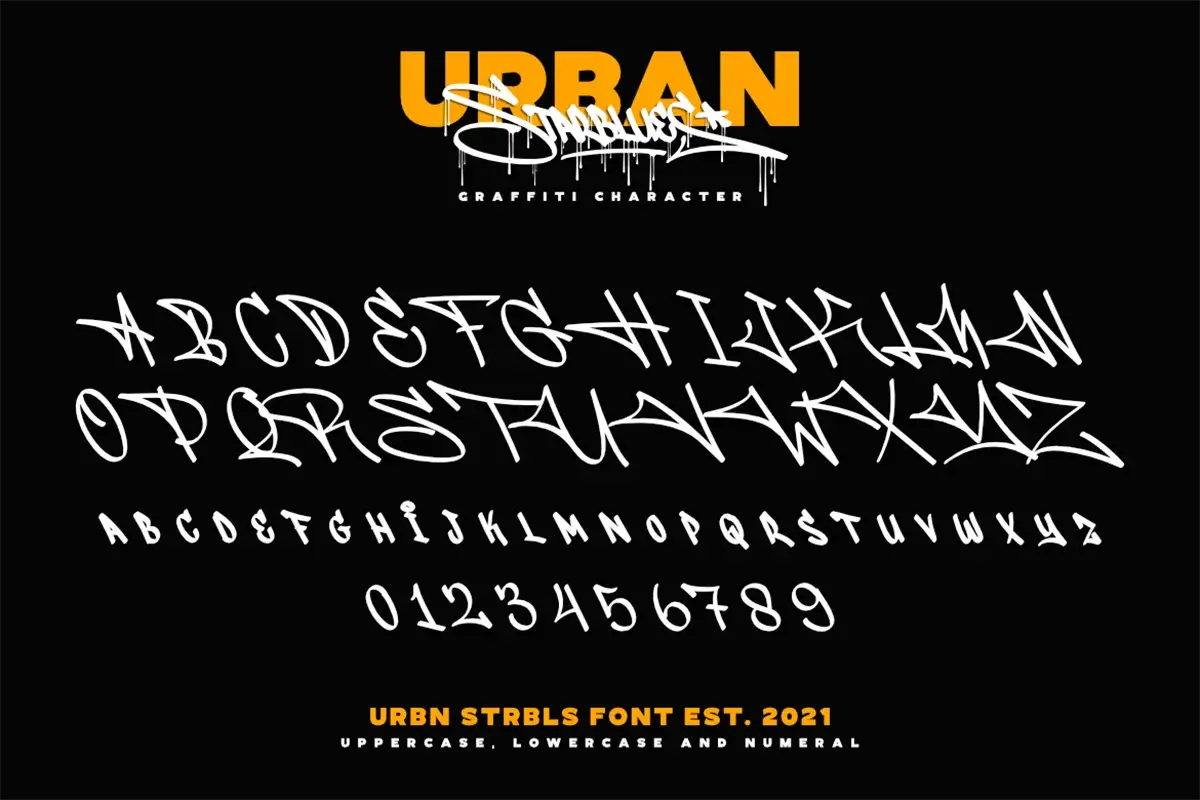 Urban Starblues Display Font Preview 4