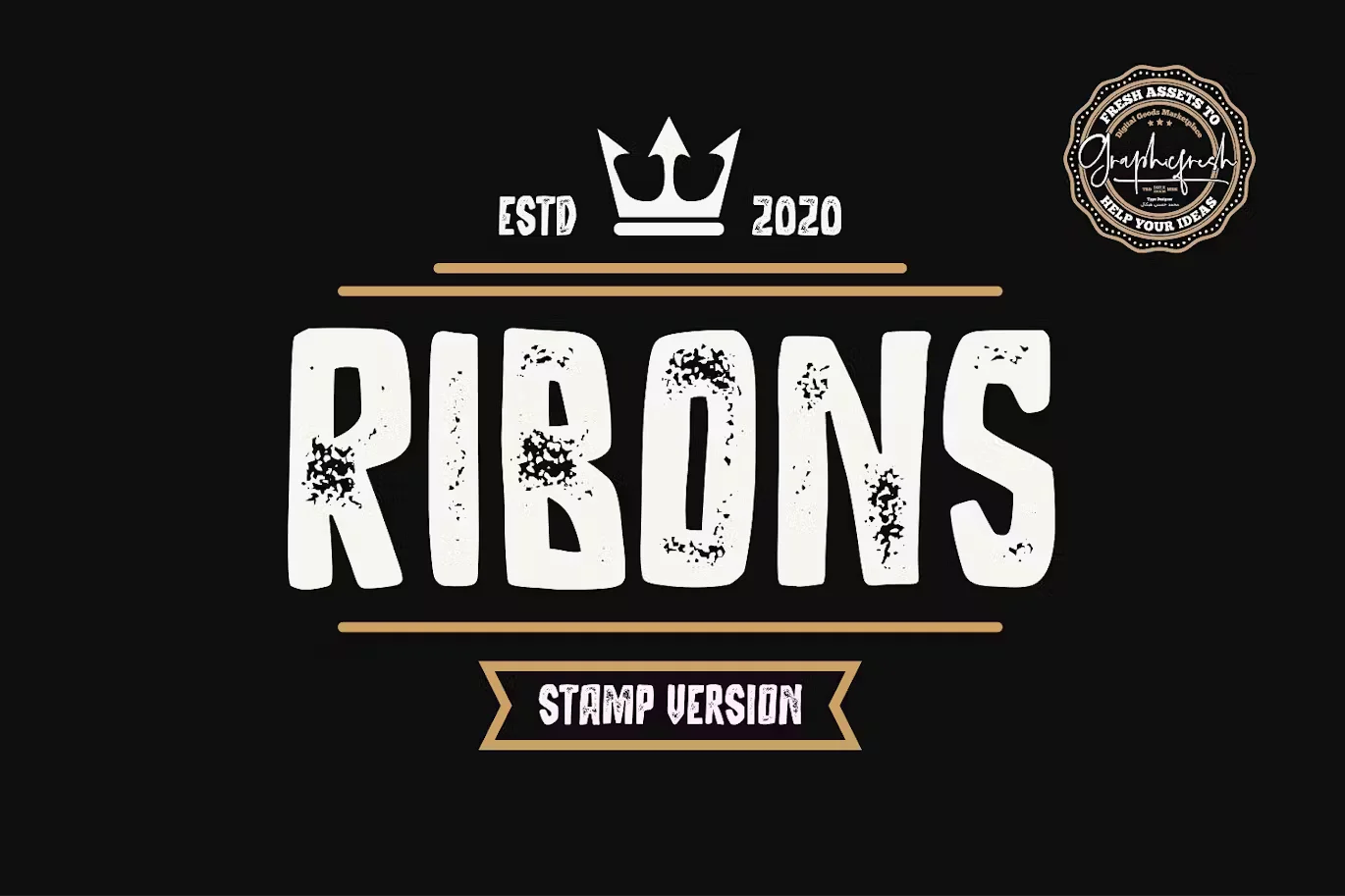 Ribons - Vintage Stamp Version
