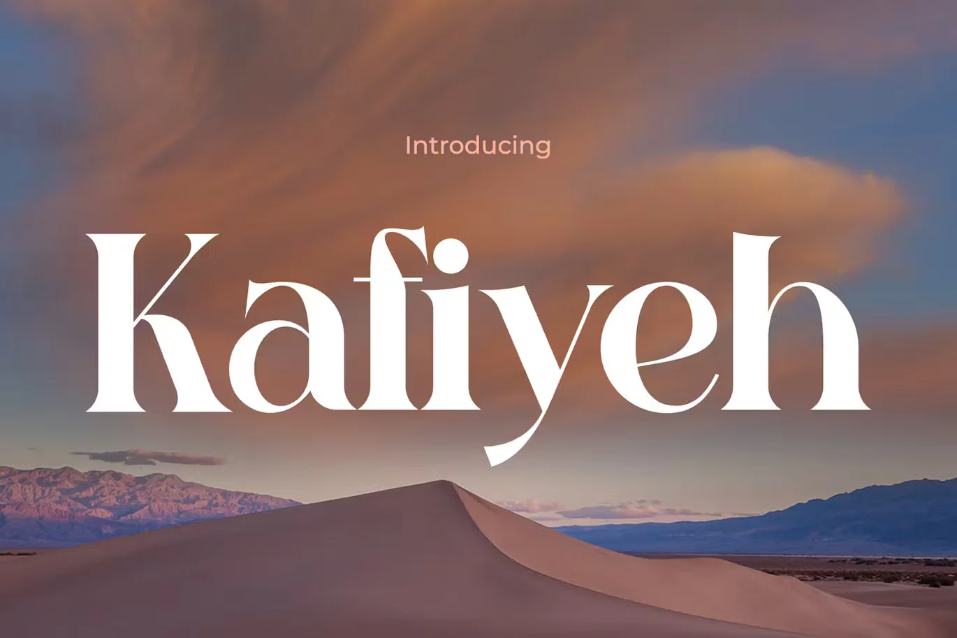 Kafiyeh - Elegance Modern Retro Font