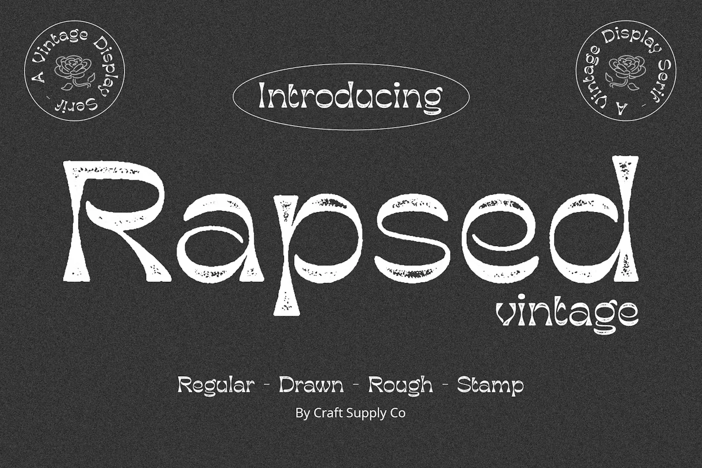 Rapsed Vintage – Stamp Font
