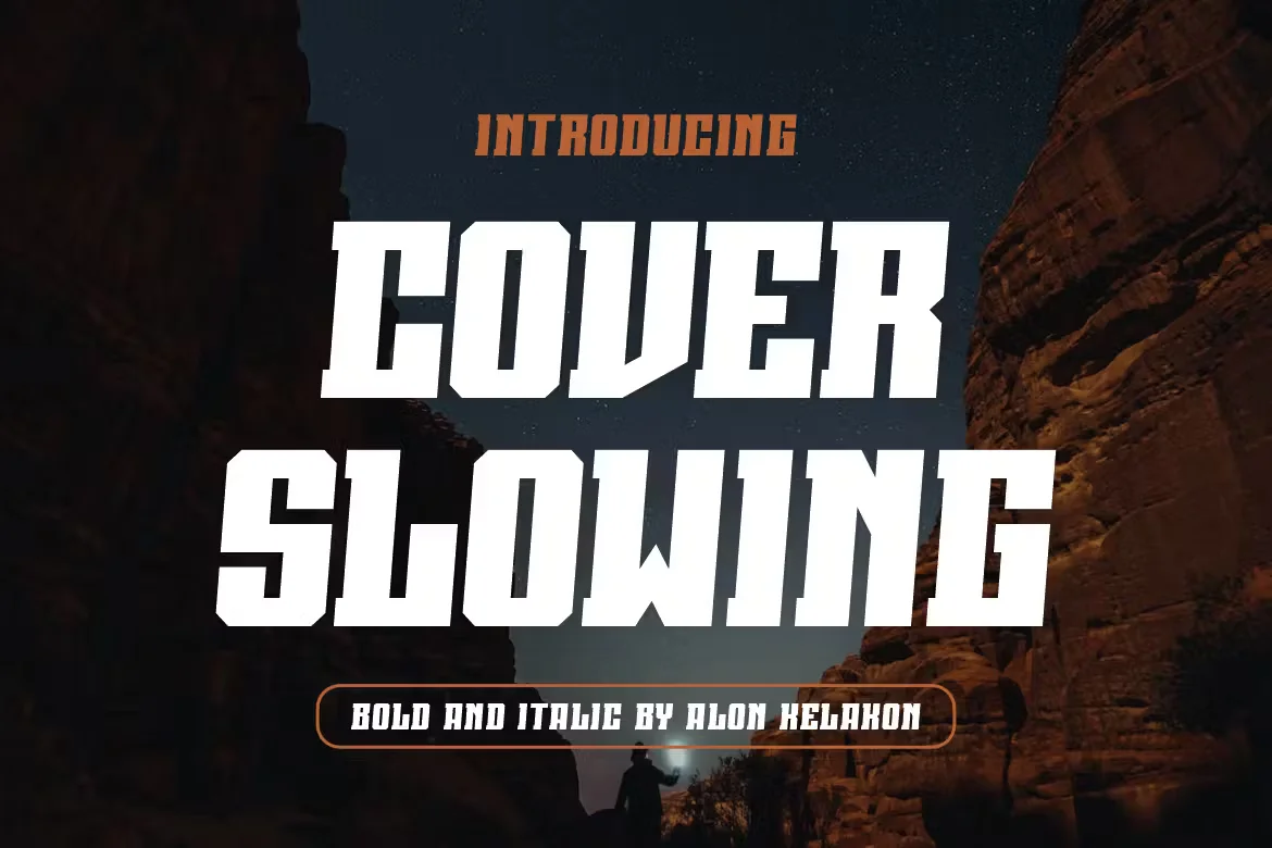 Cover Slowing Font