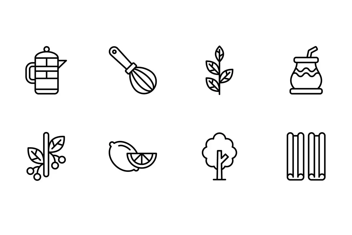 64 Tea Icons Preview 2