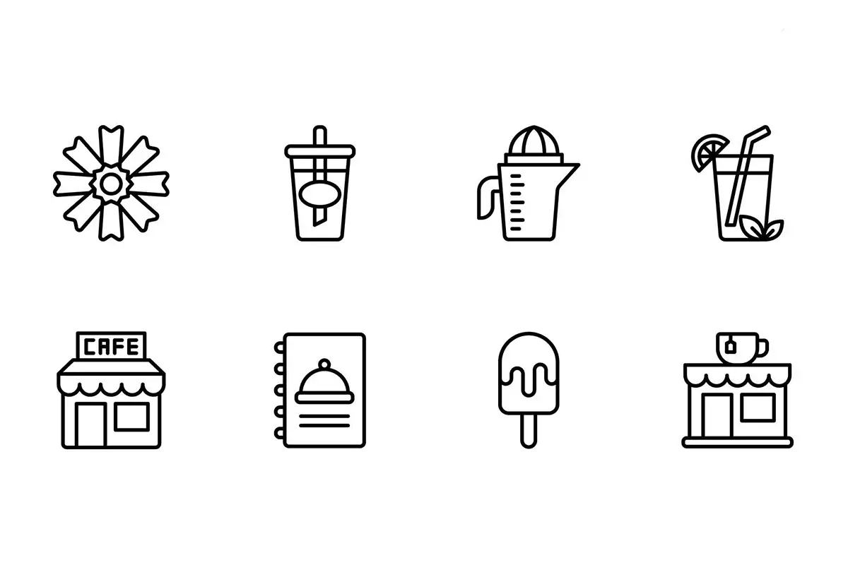 64 Tea Icons Preview 3