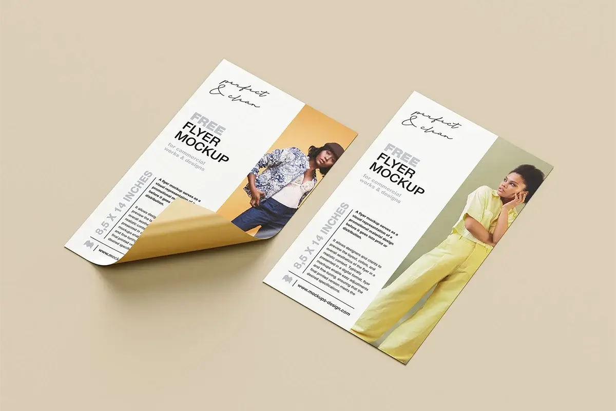 A4 Flyer Mockup Collection Preview 4